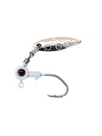 Crappie Country Big Eyed Flash jig head, white, 1/32 oz