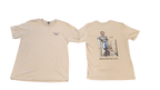 Crappie Country T-Model dock scene t-shirt in Desert Tan