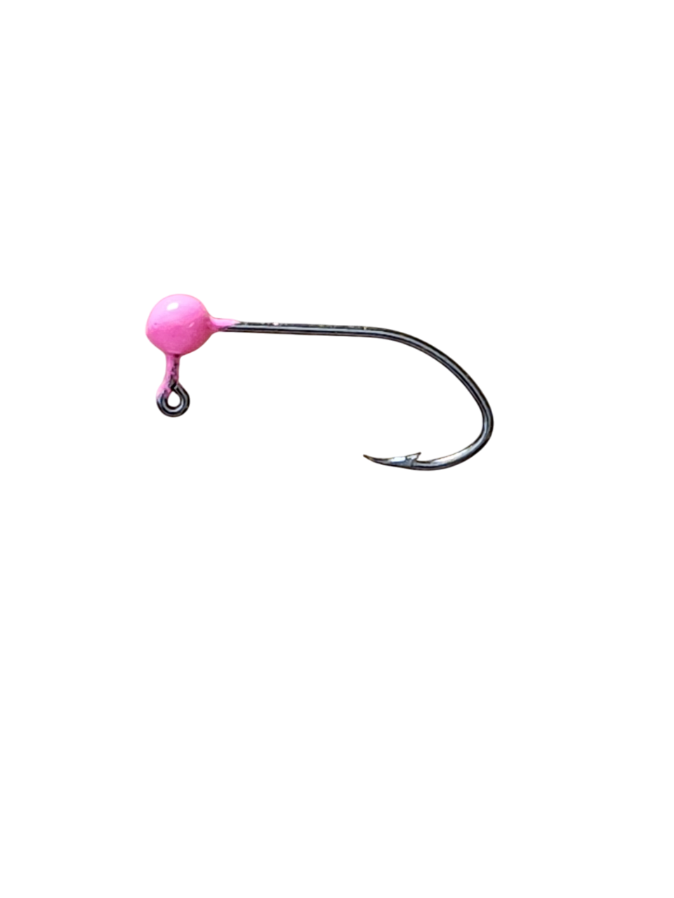 Crappie Country ball jig head, hot pink, 1/32 oz