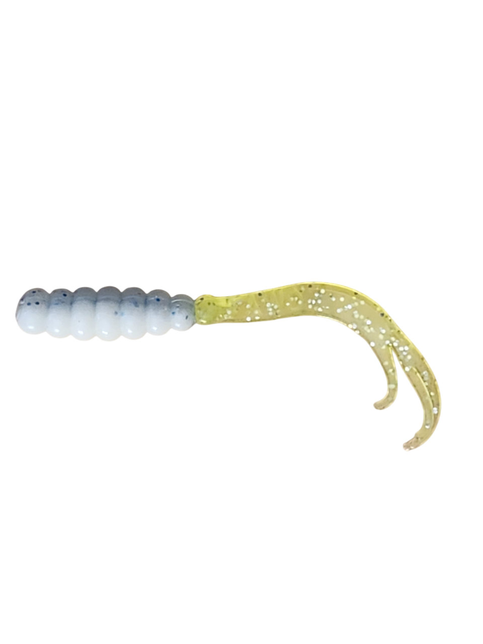 Crappie Country WOW Grub 2 inch curly tail soft plastic in love potion