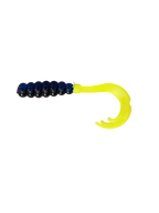 Crappie Country WOW Grub 2 inch curly tail soft plastic in midnight blue