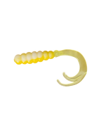 Crappie Country WOW Grub 2 inch curly tail soft plastic in acid rain