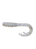 Crappie Country WOW Grub 2 inch curly tail soft plastic in monkey milk
