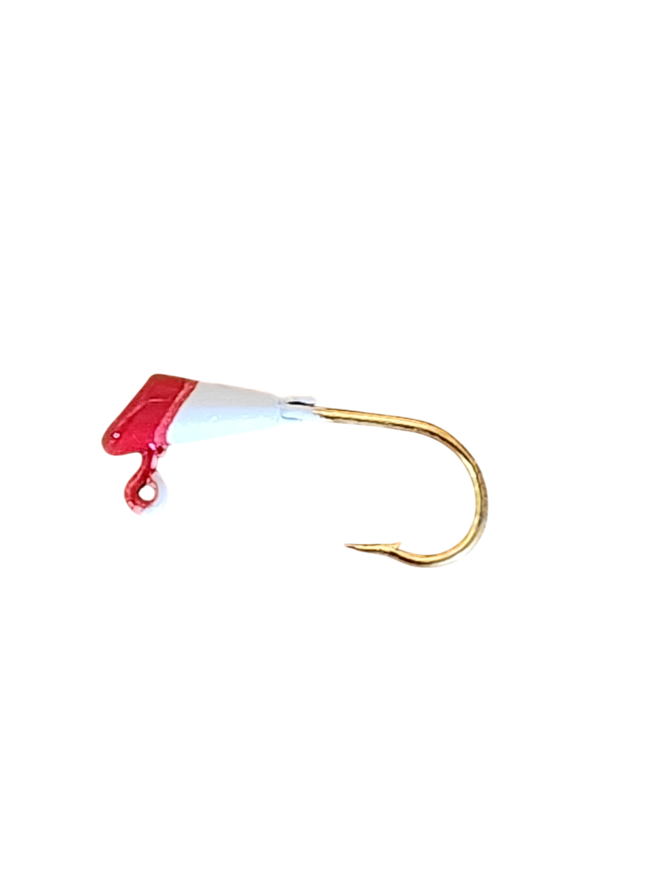 Crappie Country Drone jig head, red, white