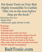 Close-up of the StankZapp label text: directions for use and warnings
