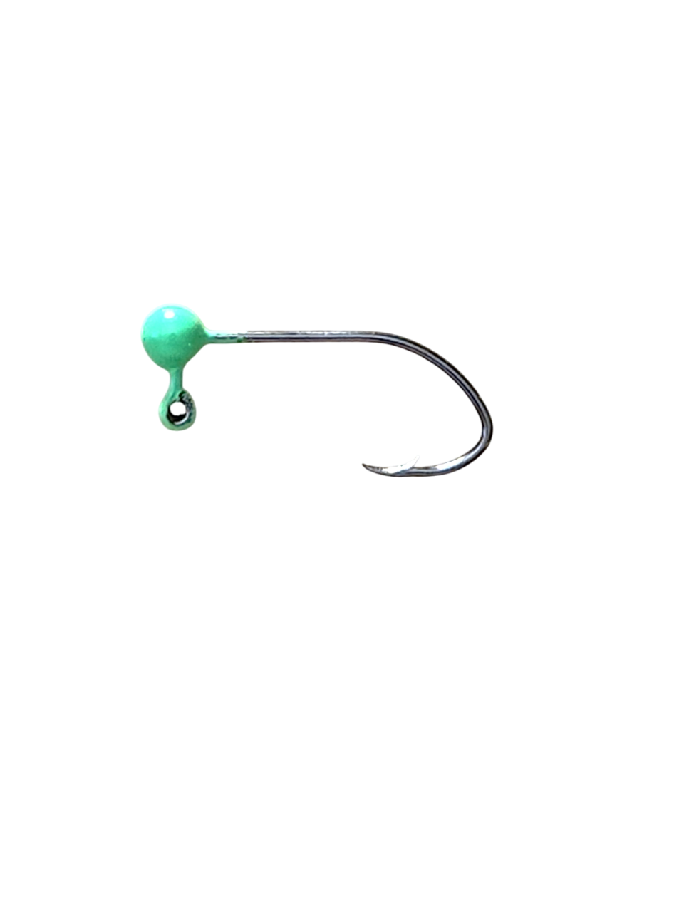 Crappie Country ball jig head, chartreuse green, 1/32 oz