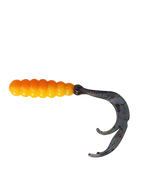 Crappie Country WOW Grub 2 inch curly tail soft plastic in candy corn