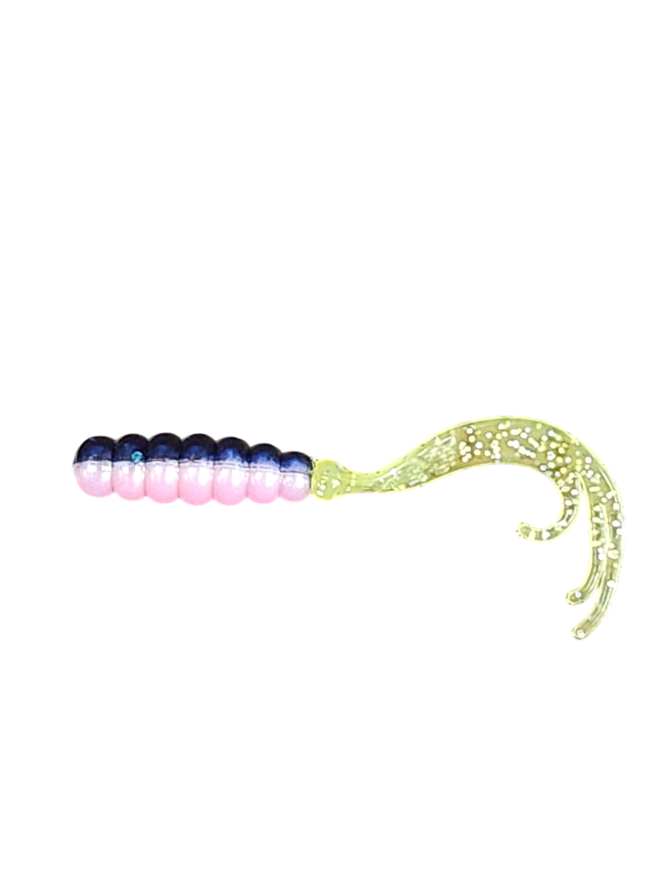 Crappie Country WOW Grub 2 inch curly tail soft plastic in popsicle