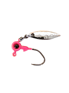 Crappie Country Big Eyed Flash jig head, pink, 1/32 oz