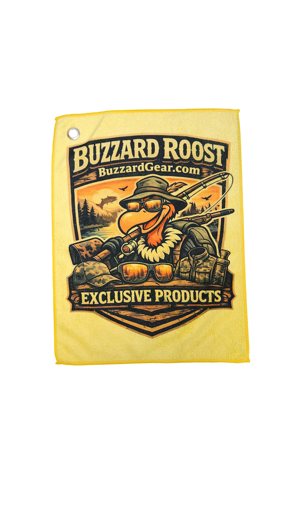 Microfiber 12 by 16 inch fishing towel, Buzzard Gear Exclusive