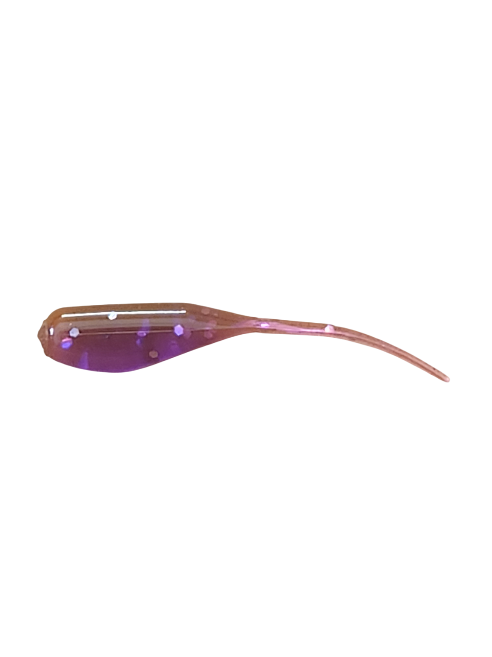 Crappie Country Shad 2 inch soft plastic in purple chameleon