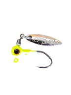 Crappie Country Big Eyed Flash jig head, chartreuse, 1/32 oz