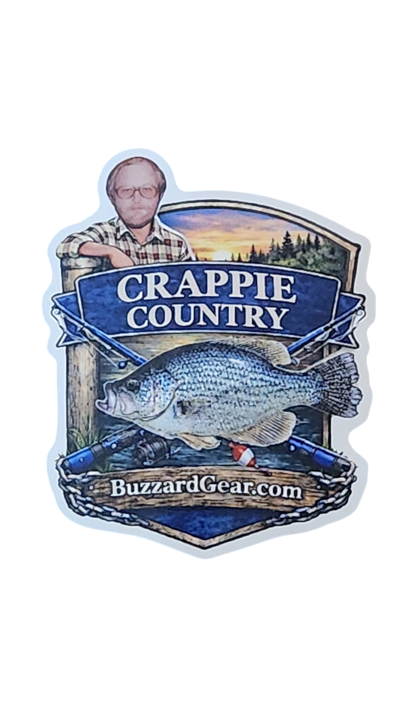 Crappie Country Window Sticker