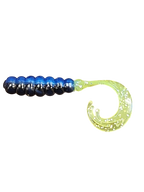 Crappie Country WOW Grub 2 inch curly tail soft plastic in bruised charlie